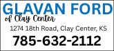 Glavan Ford of Clay Center Sponsorship Banner